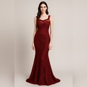 Red Prom dress Mermaid Style
